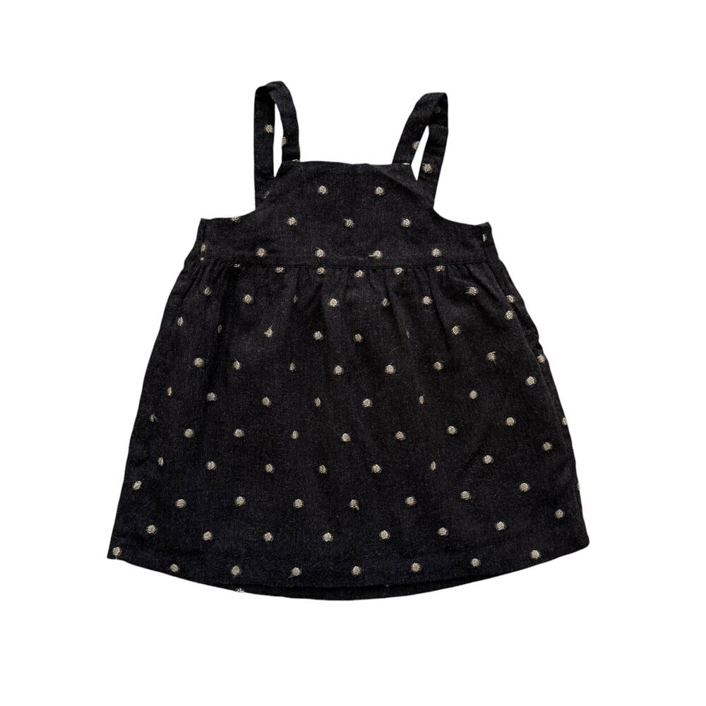 Zara Polka Dot Pinafore Dress Size 3-4y